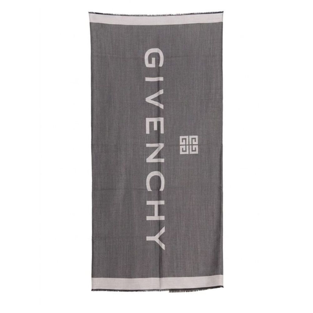 Givenchy Gray Silk Women's Scarf